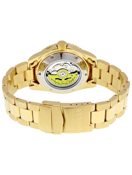 NWT Invicta Pro Diver Automatic Blue Dial Yellow Gold-plated Men\'s Watch